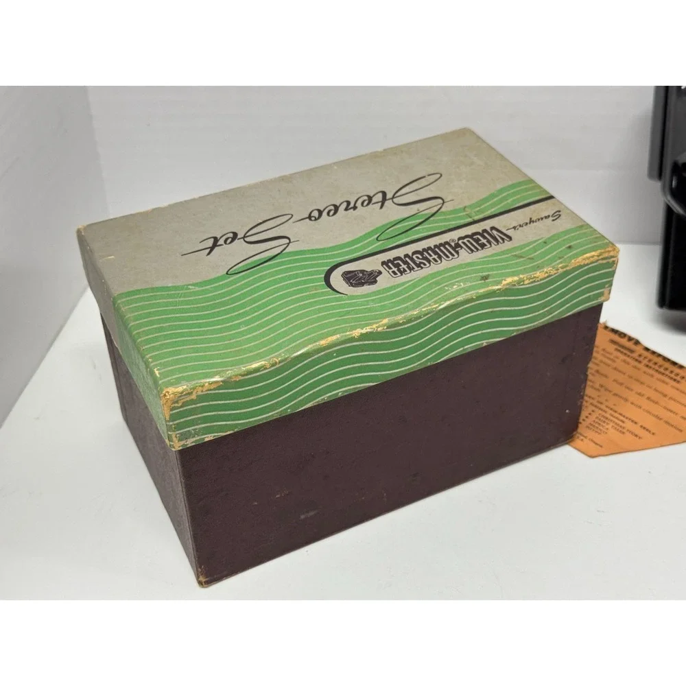 Vintage Sawyer's View-Master Stereoscope 3D Viewer w/ Box & Light Kit